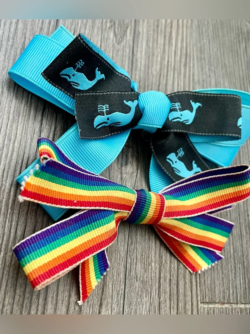 🌈 Bundle of 2 Clip-in Hair Bows 🌈